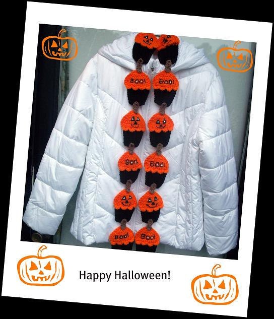 Pumpkin Cup Cake Scarf. Crochet Pattern. Make It Into Any Size You Need