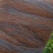 ON SALE: Suri Alpaca Roving - Kaboom Brown/Baltic Blue