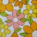 vintage sheet fabric fat quarter (citrus punch flower power)
