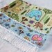 Burp Cloths - Garden Animal and Zoo (set of 2) green and blue