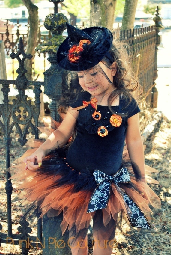 Coco The Couture Witch Halloween Costume 4 pc. set  Customize with your own colors.