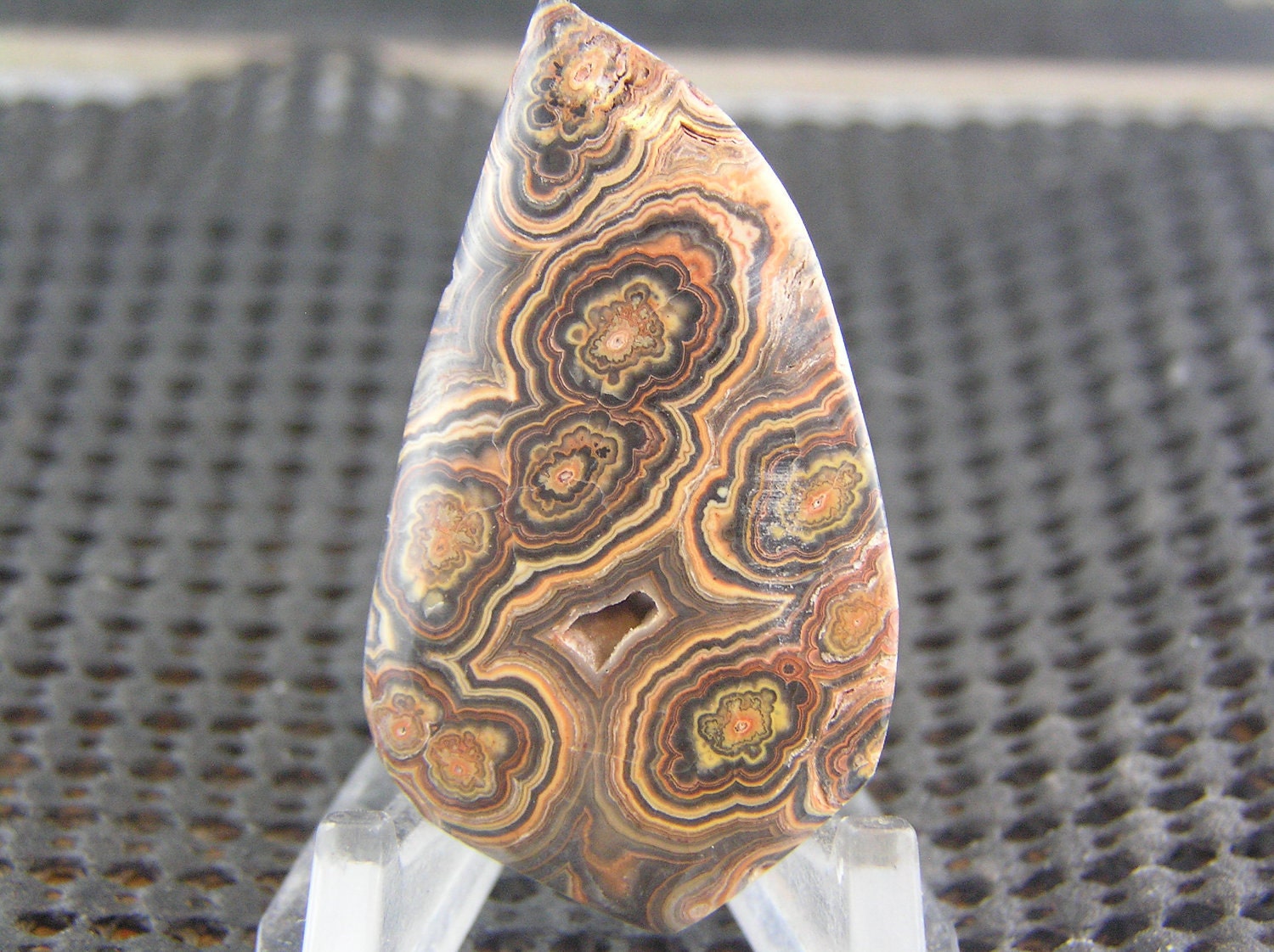 RESERVED FOR MAGPIE Flowering Tube Onyx Freeform Designer Cabochon