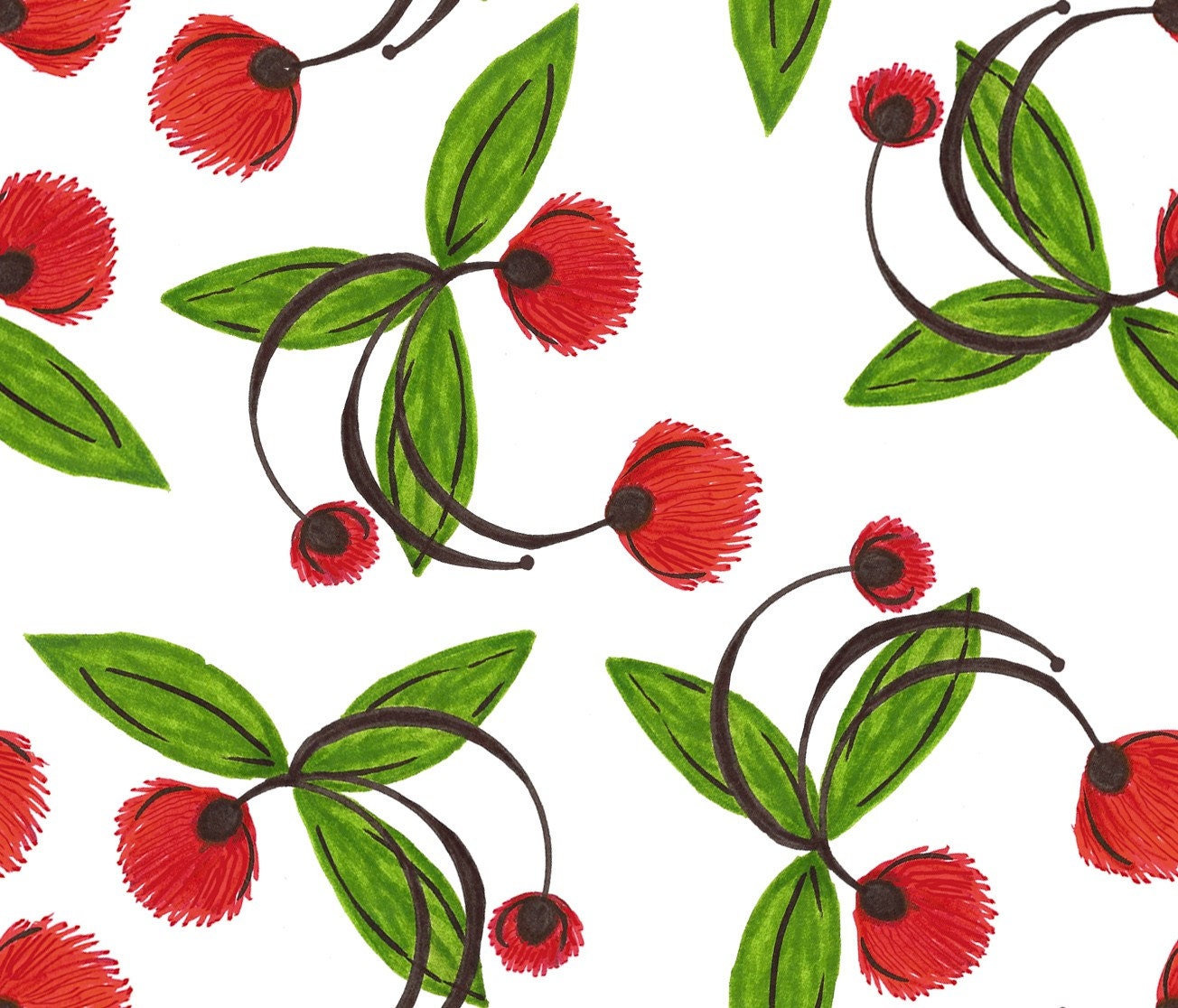 Dancing Blossoms Fabric
