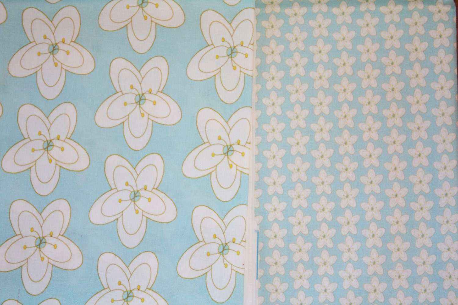 Floral in Soft Blue