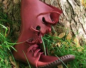 Redwood Buffalo Hide Elf Wrap Moccasin