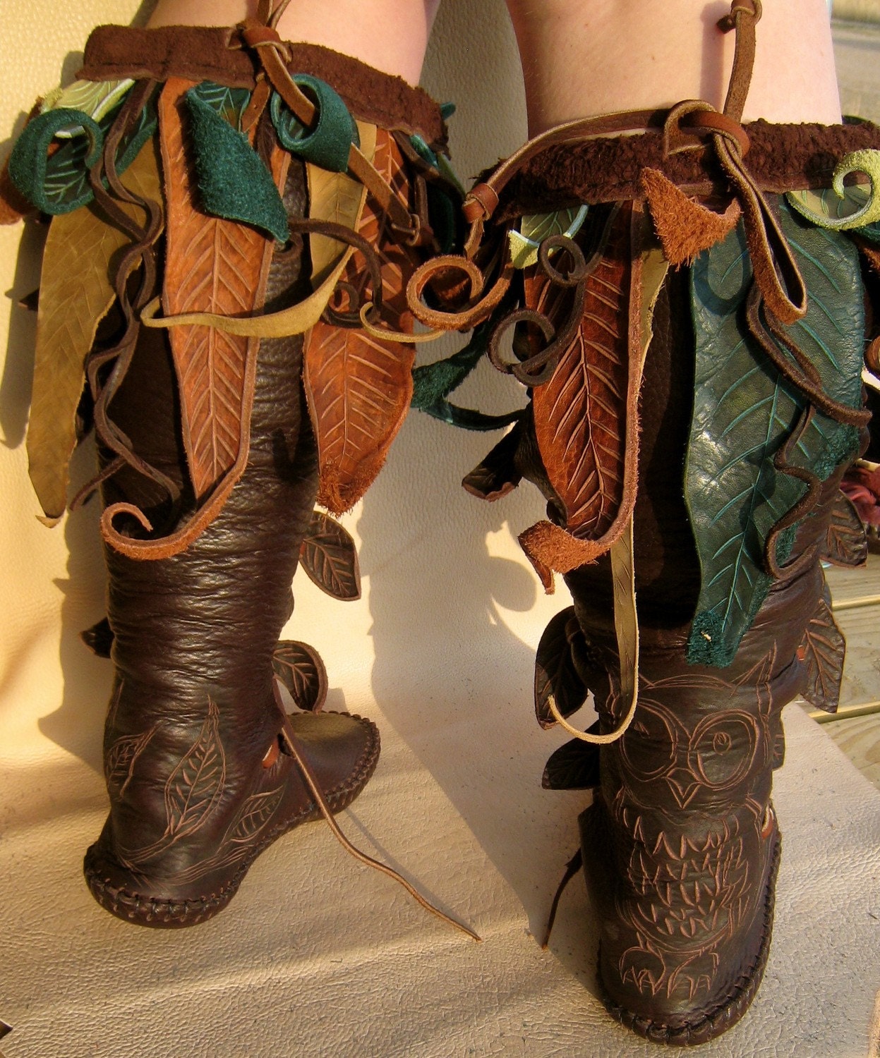 Knee High Owl Forrest Boot