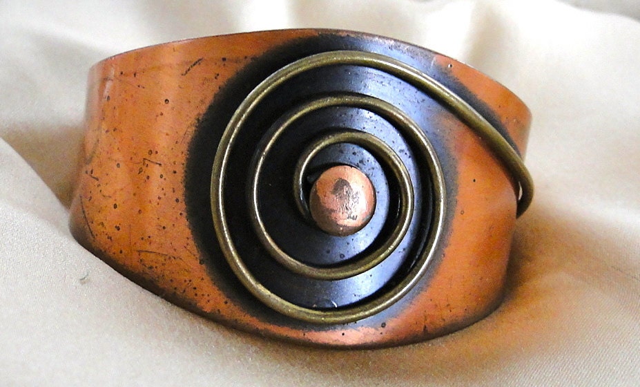 Vintage Copper Cuff Bracelet