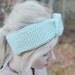 crochet bow headband