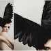 Couture Black Wings, Fashion Headpiece, Fascinator, Buy Headpiece