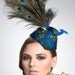 Peacock Fascinator, Cocktail hat, Kentucky Derby hat, Buy Fascinator