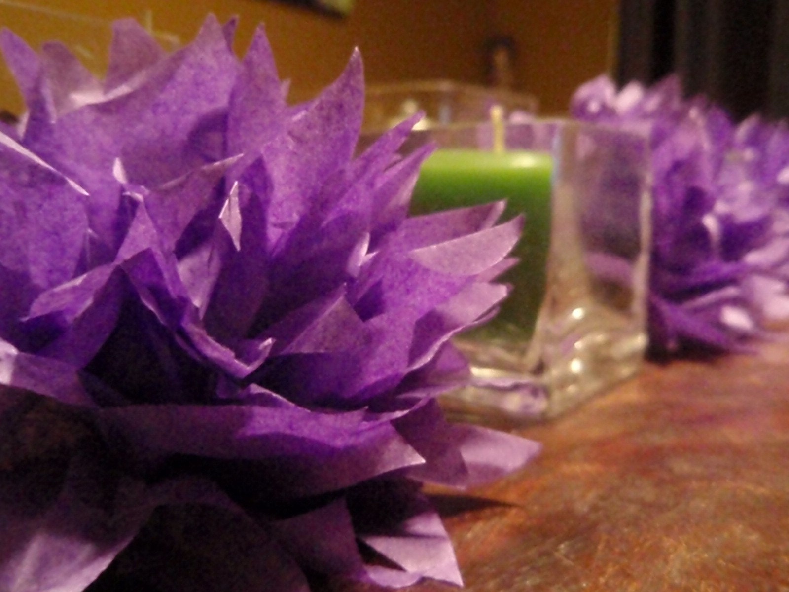 set of 100 Paper Dahlia Napkin holders. You choose the color. weddings, baby shower, birthdays, home decor. tissue paper pom pom