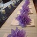 10 Lavender Dahlia Napkin holders. Wedding decor, Paper flowers, baby showers, home decor. Tissue paper pom poms.