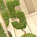 Garden Collection - Set of 9 Moss Covered Wedding Reception Table Numbers on Base (SET 1 - 9)