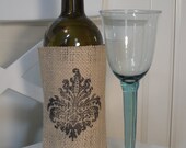 wine bottle wrap - crest