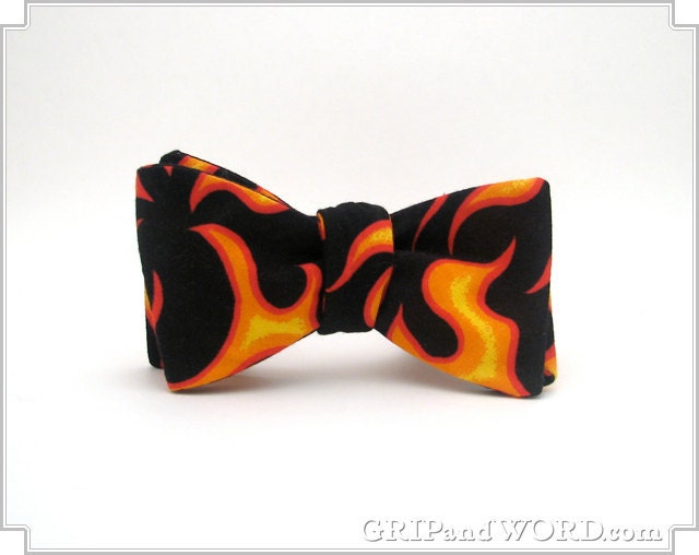 The Inferno - Freestyle Flame Bow Tie