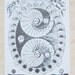 NEW Perpetual Lunar Calendar LETTERPRESS