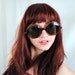 Vintage Hippie Oversized Octagon Amber Sunglasses