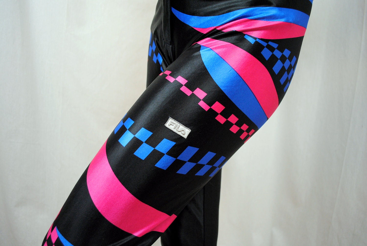 black pants with neon stripe