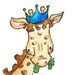 Giraffe. Regal Portrait Collection. PRINT. 8X10. Nursery Art Wall Decor