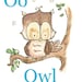 O is for Owl. ALPHABET PRINT. 5X7. Nursery Art Wall Decor