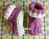 Don't Leaf My Booties Behind Knitting Pattern
