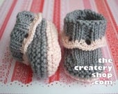 Easy Baby Booties Sweet Eyelet Knitting Pattern (PDF)