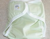 Small PUL Diaper Cover- 6 to 12 pounds- Celery