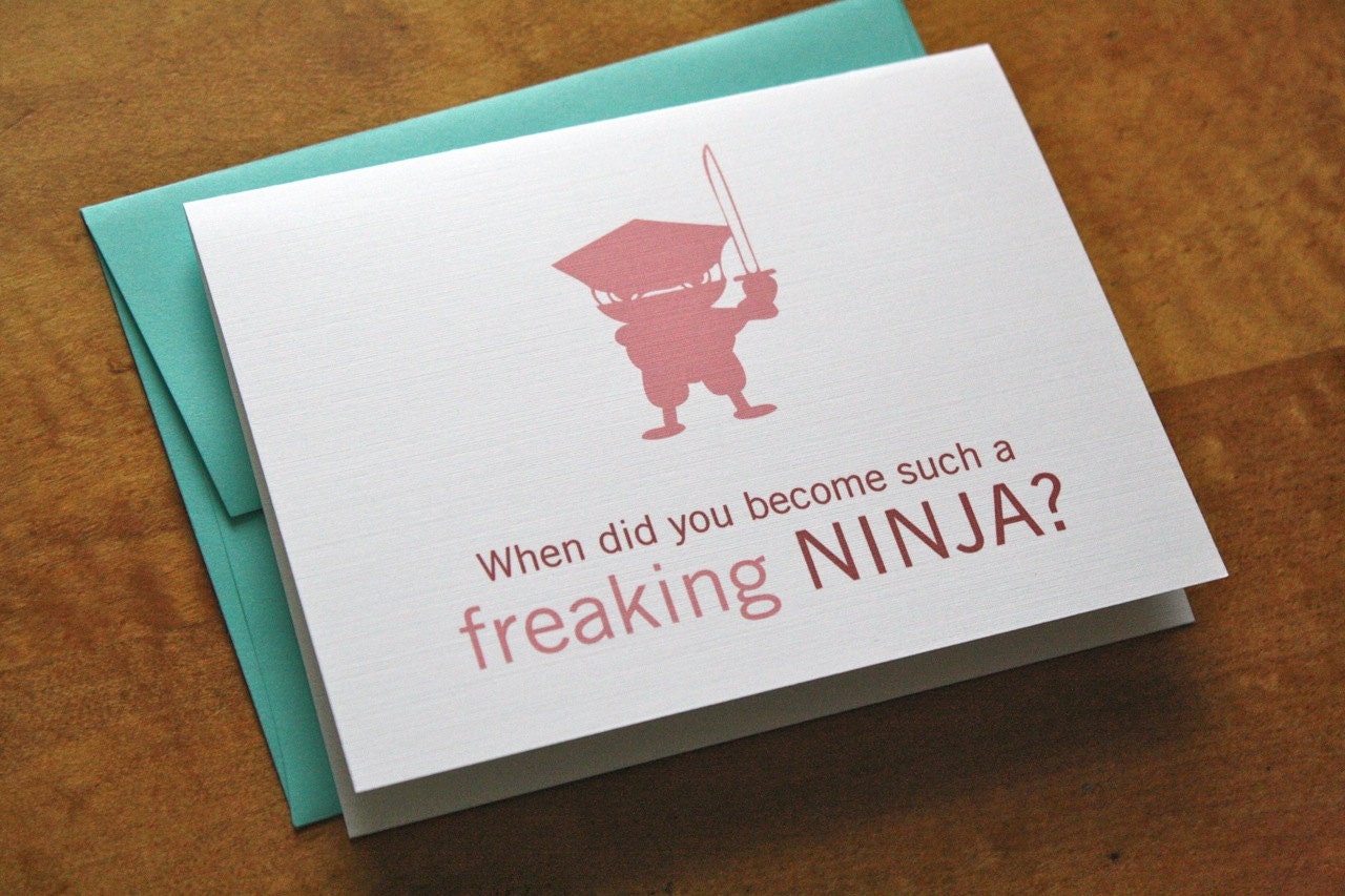 Freaking Ninja Card