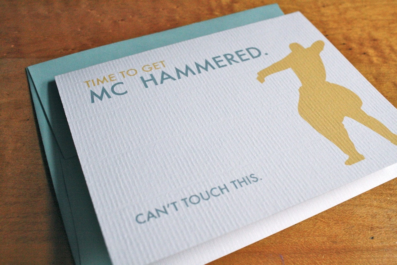 Time to get MC Hammered... Can't Touch This - Card