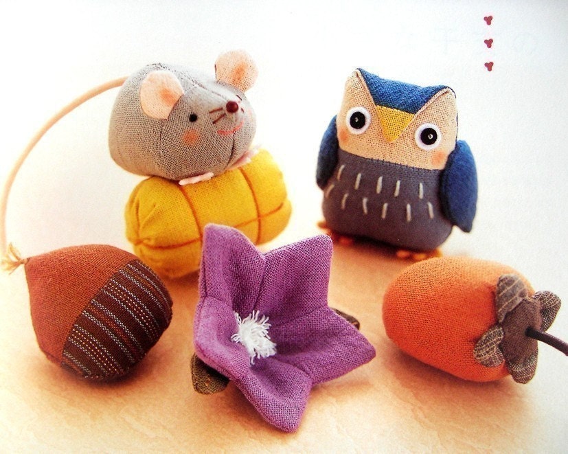 Cotton and Linen Stuffed Animals 01 - Japanese craft book
