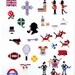 Master Makoto Oozu Collection 02 - Cross Stitch Icons Around the World 500 - Japanese craft book