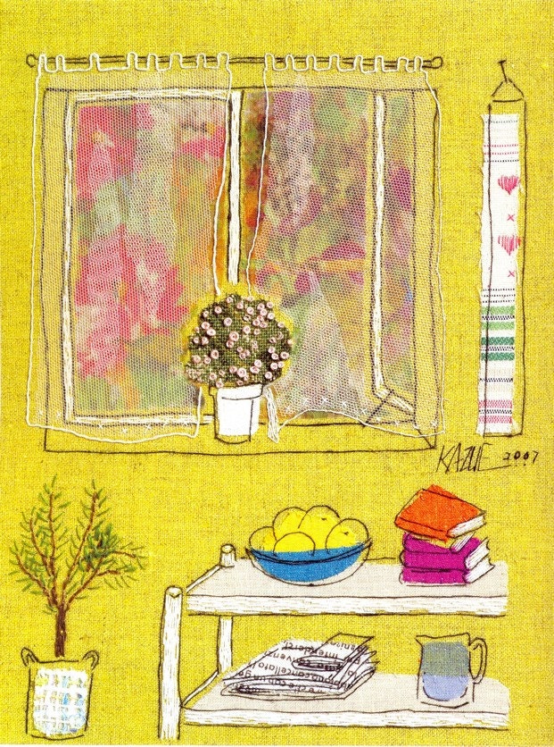 Out-of-print Master Kazue Sakurai 01 - Sketching Embroidery - Japanese craft book