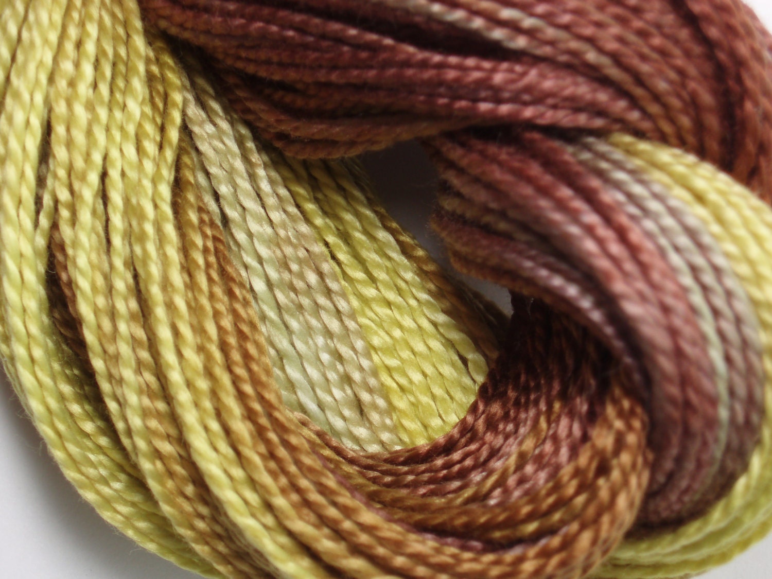Black Eyed Susan Hand Dyed Perle Cotton Size 5