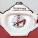 San Francisco GOLDEN GATE Bridge Tea Bag Caddy Holder Teapot