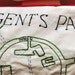 Embroidered London Map Cushion - Regent Park