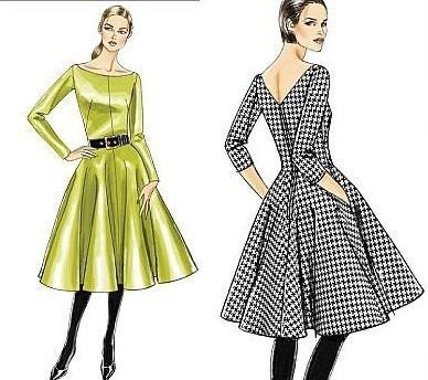 NANCY dress vintage 50s style custom made all size
