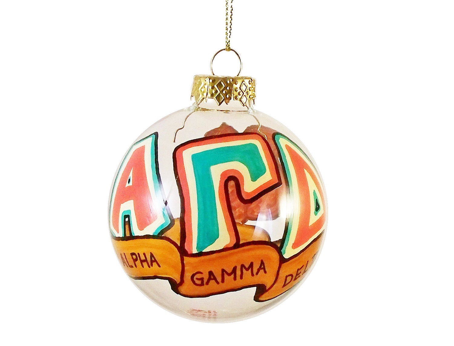 Very Small Alpha Gamma Delta Holiday Ornament