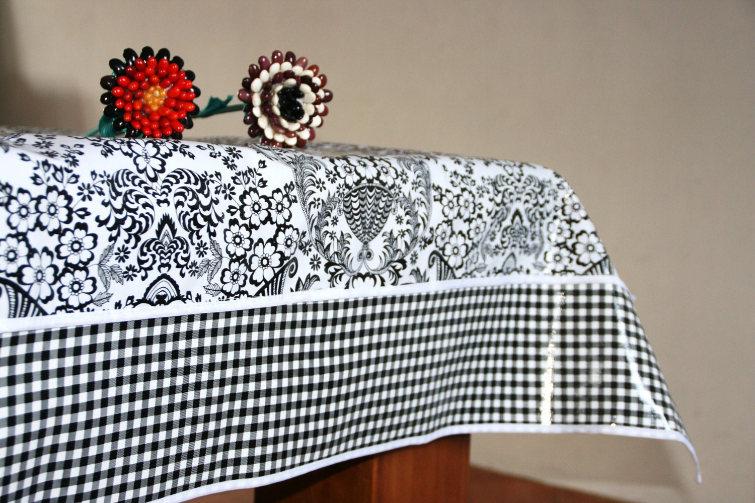 OilCloth Tablecloth Custom to make your heart a happy one-Medium
