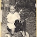 Original Photo Small Girl on Old Trike