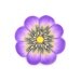 Polymer Clay Cane Millefiori Purple And Yellow Flower Cane