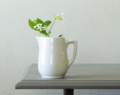 White Restaurant Creamer by Syracuse China