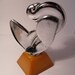 Bakelite and Chrome Art Deco Pigeon. 1930s. Possible Hood Ornament.