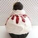 Realistic FAKE CUPCAKE for photography session props shoot ,first birthday party centerpieces bakery,girls room black and white icing