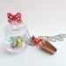 CANDYLAND NECKLACE Candy Jar necklace with sweet candy spoon Miniature charms with silver ball chain