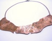 Necklace, Copper, Abstract Hand Forged, OOAK N509