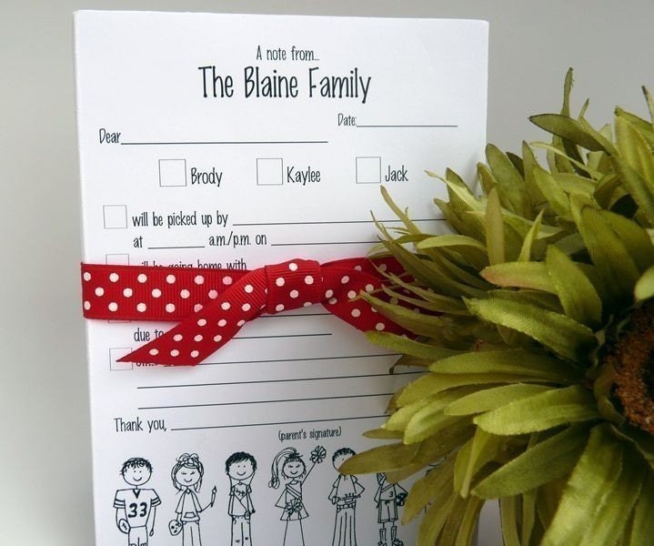 School Notes - Personalized