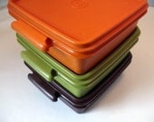 RESERVED..............................Vintage Tupperware, Set of 3 with Lids