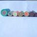Lot of 7 Raw Polymer Clay Jellyroll Canes