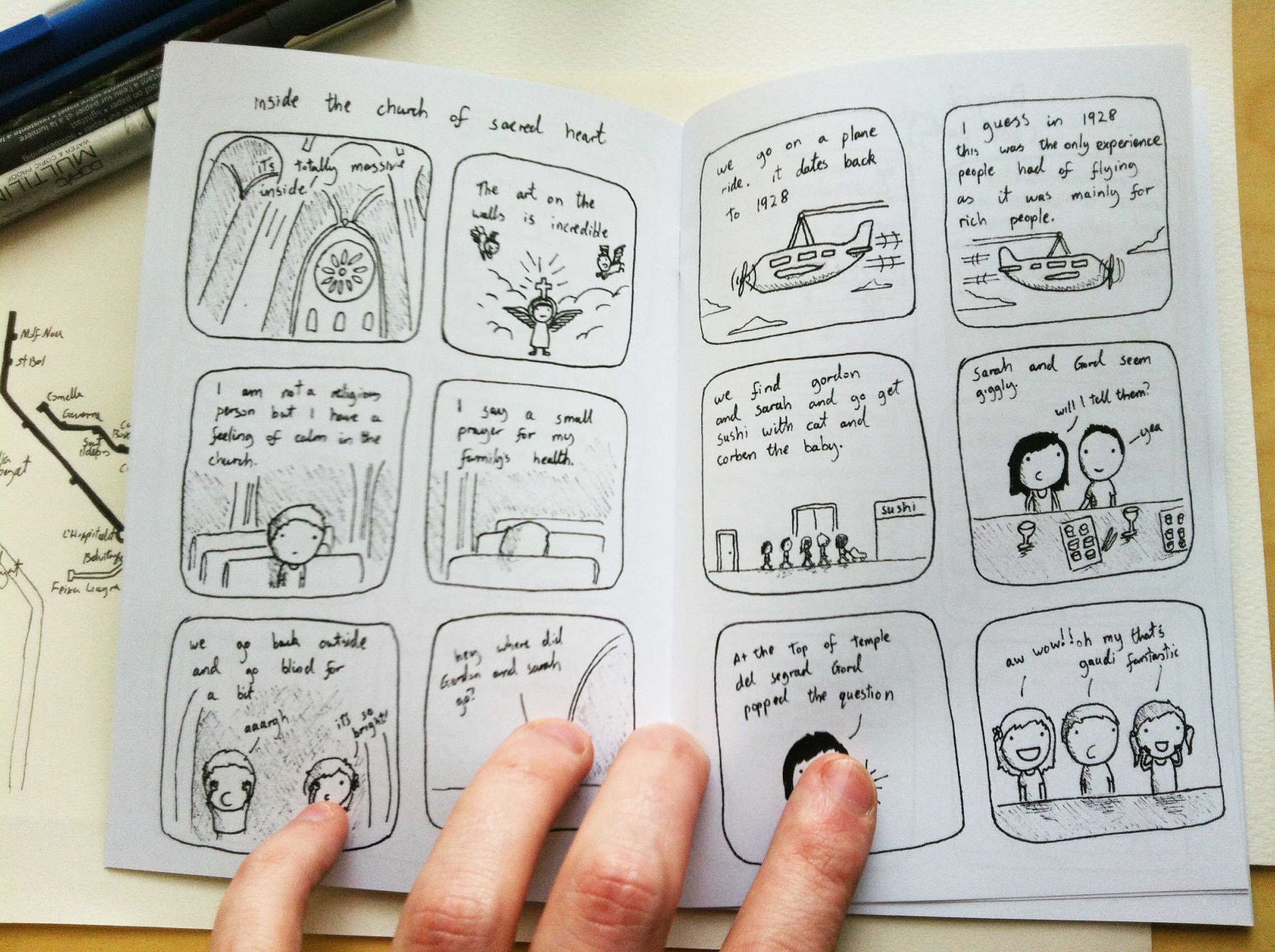Nine Lines of Metro - an illustrated travelogue