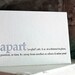 i miss you. letterpress definition card